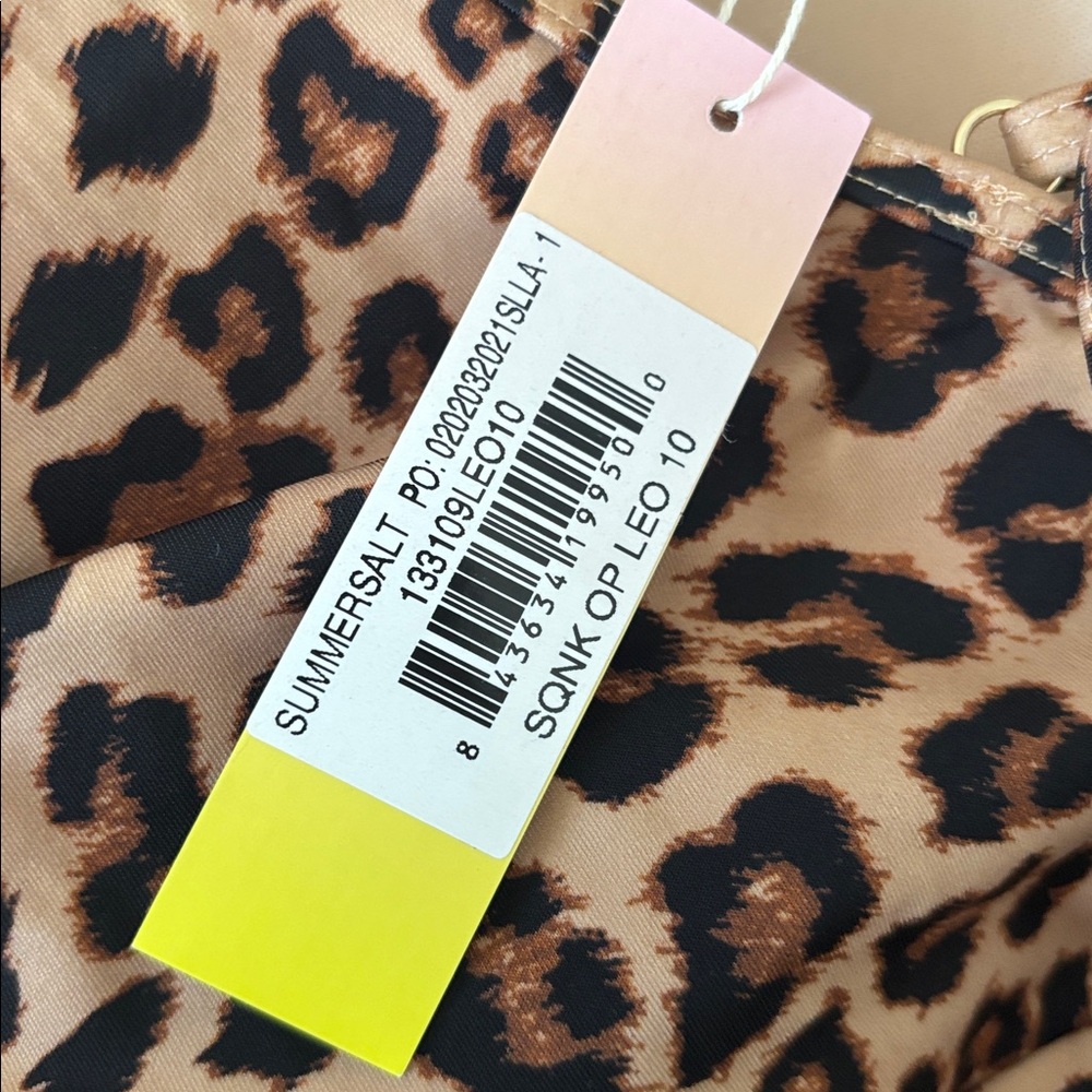 summersalt Leopard Spot One-Piece Swimsuit in Tan and Black - Picture 7 of 7